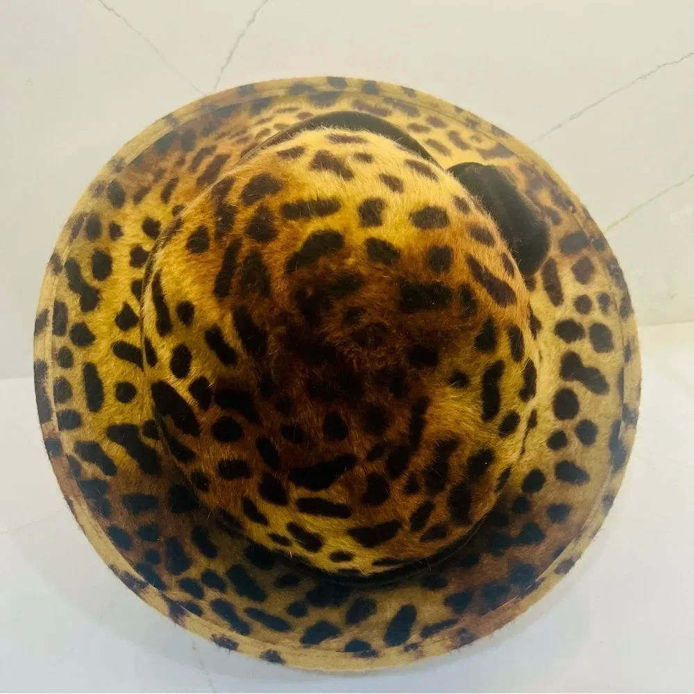 🖤Tami 1961 Leopard Print Felt Hat🖤 NWOT